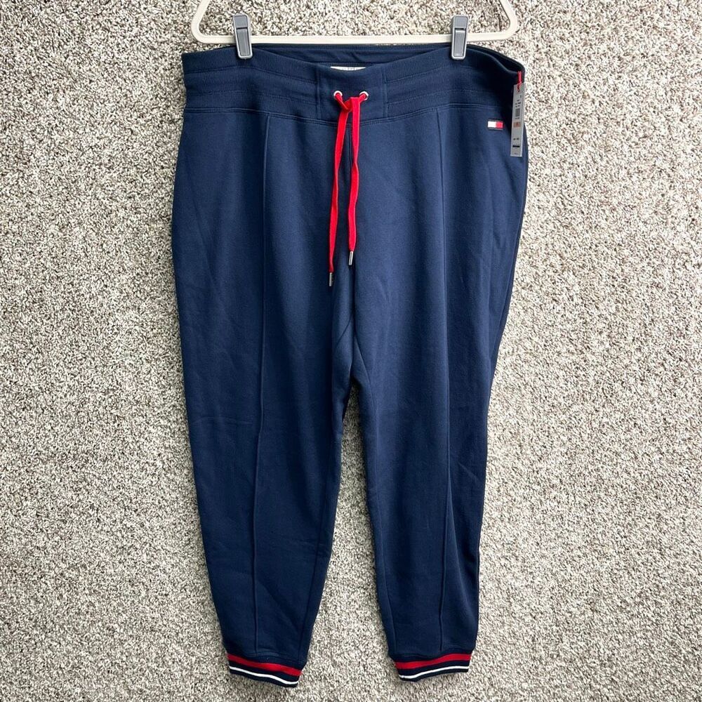 Tommy‎ Hilfiger Joggers Women’s 2X Navy Blue Pants Plus Size NWT